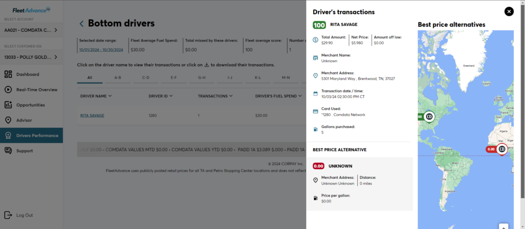 driverTransactions